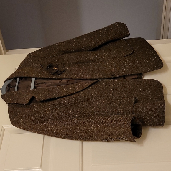 Brown tweed lined jacket 18W - Picture 4 of 8